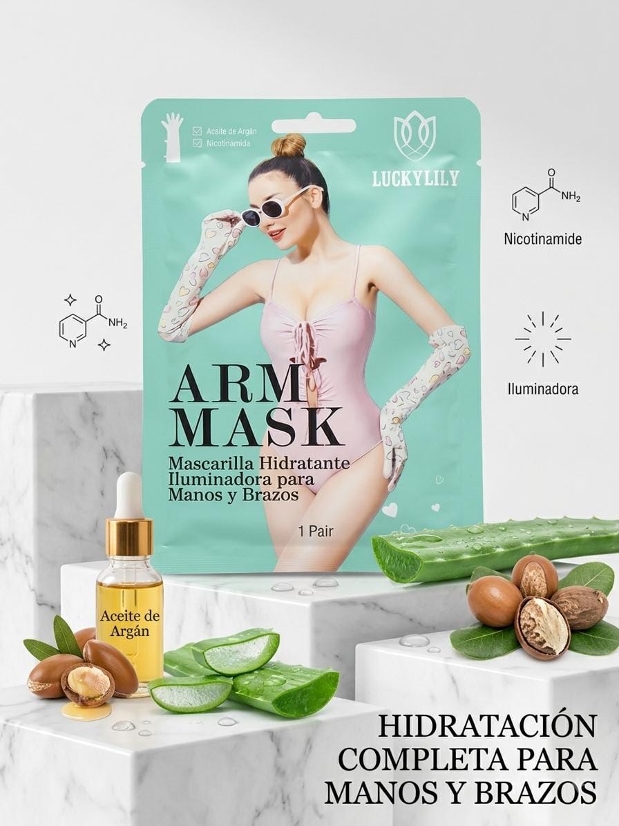 Mascarilla hidratante e iluminadora para manos y brazos